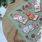 Bunny Reading Party Cleaning Cloth