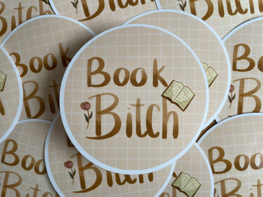 Book Bitch die Cut Sticker