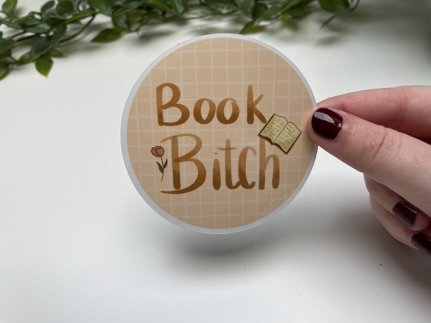 Book Bitch die Cut Sticker