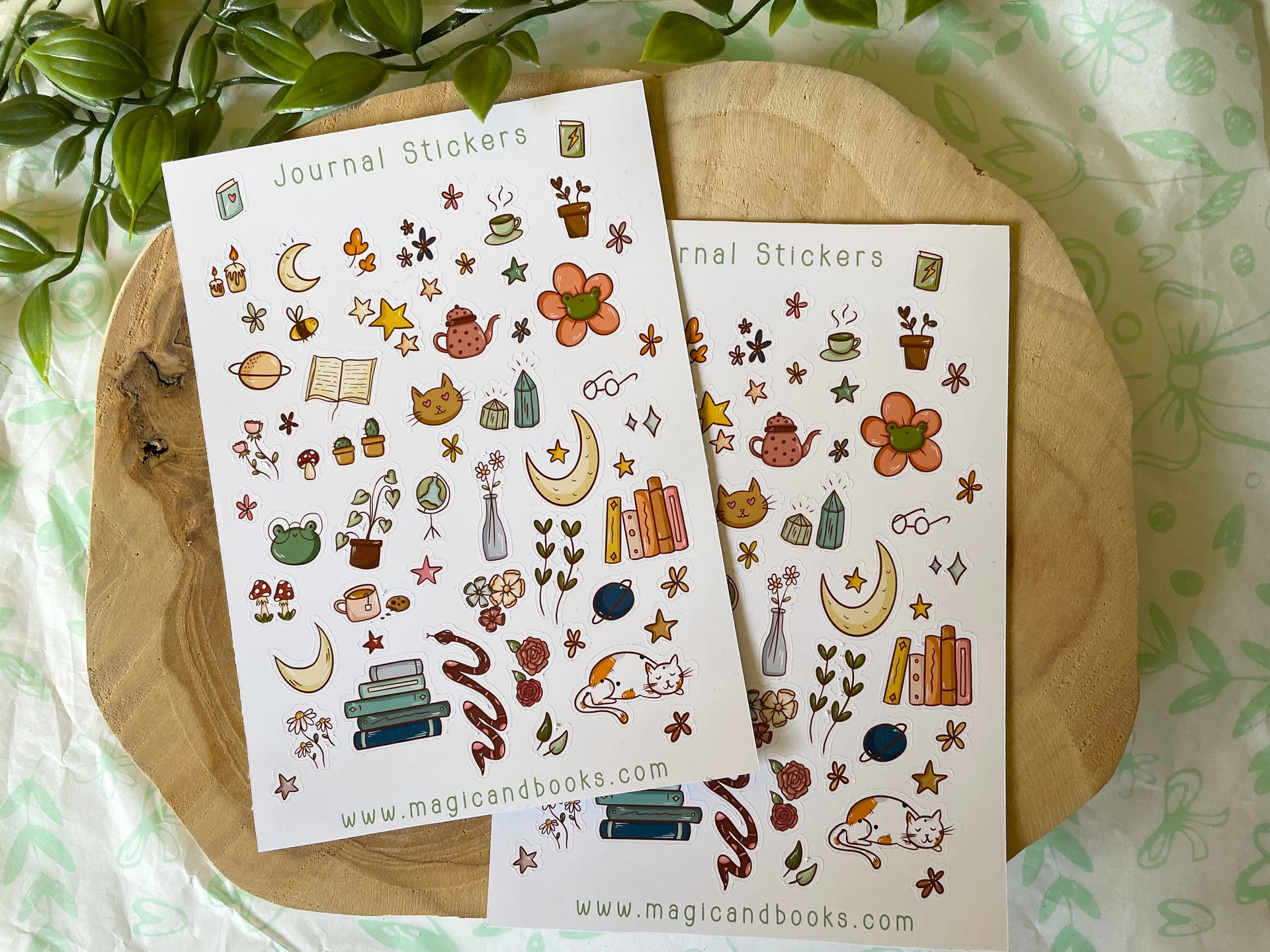 Journal Stickers Sticker Sheet – Magic&Books
