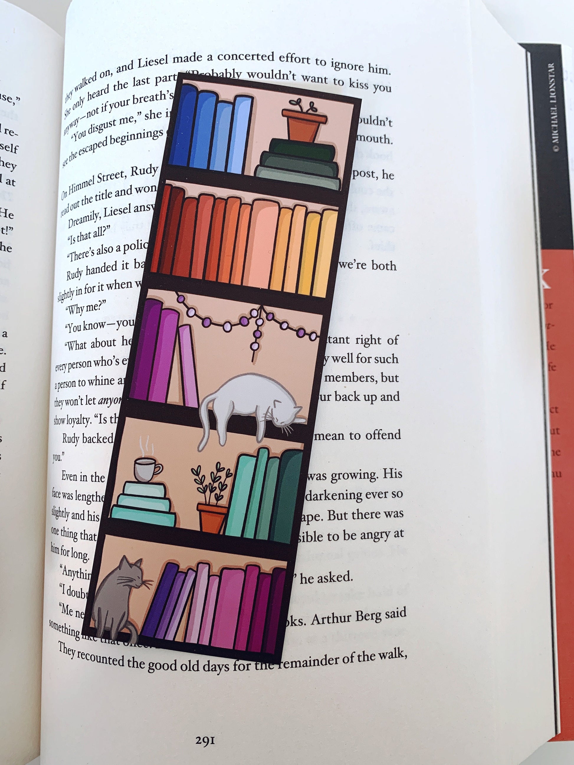 Custom Bookshelf Bookmark, Just One More Page, Bookmark with