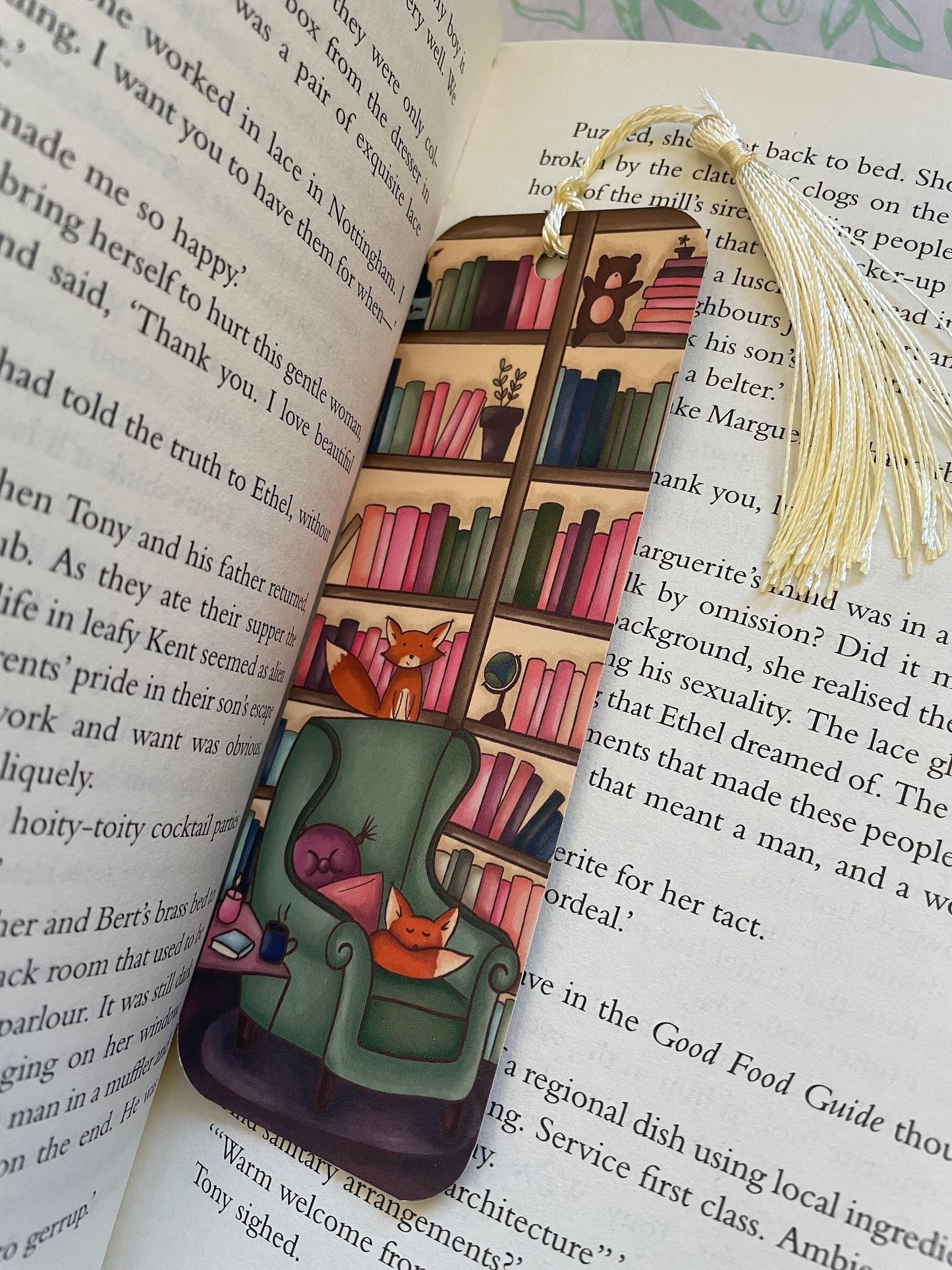 Library Fox Bookmark