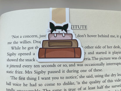 Cats & Books Magnetic Bookmark Set