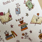 Books & Flowers Sticker Sheet