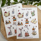 Books & Flowers Sticker Sheet